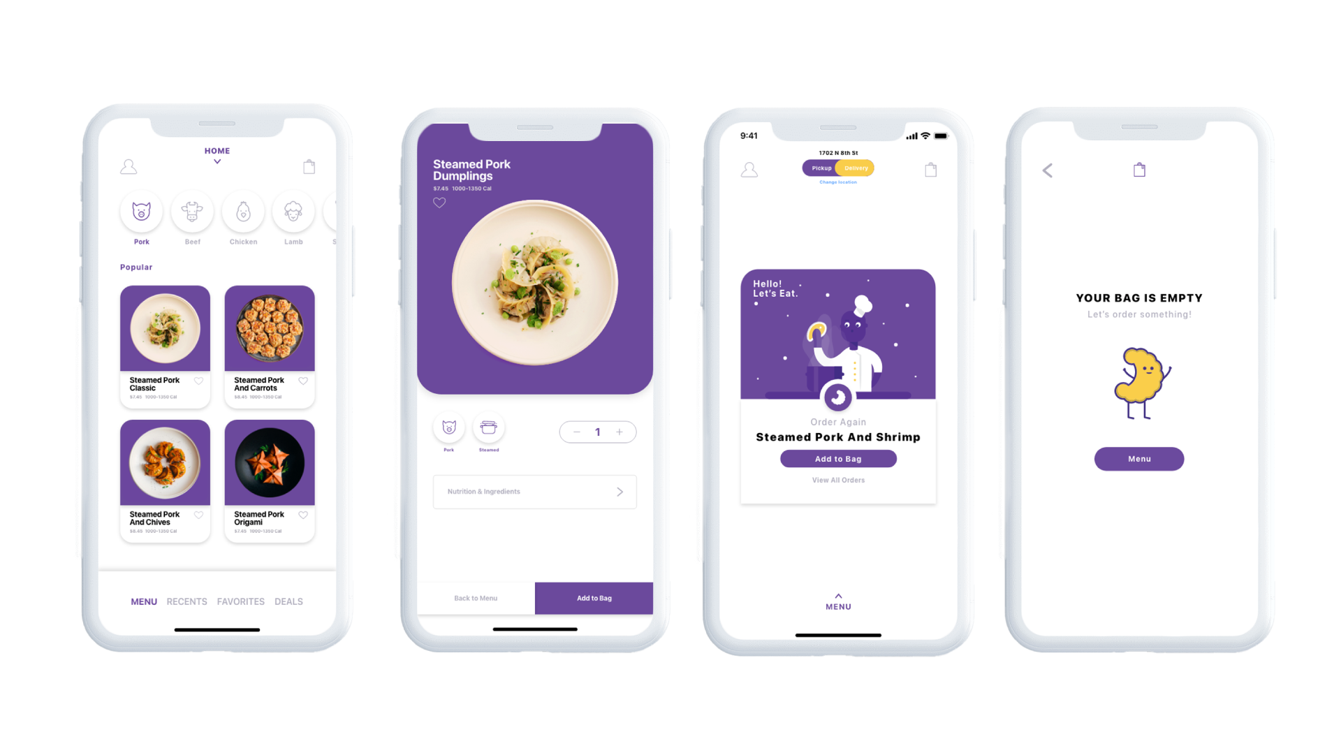 A photo showing the overall design of the Moonlight Dumpling app